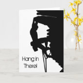 Carte de voeux d'escalade de roche (Fleur jaune)