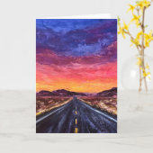 Carte de voeux Desert Blaze (Fleur jaune)