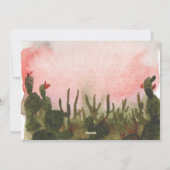 Carte de vœux désertique à l'aquarelle pour les fê (Dos)
