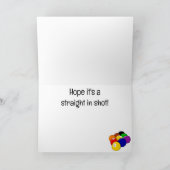 Carte de vœux design Billes de Billard (Intérieur)