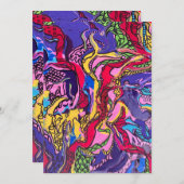 Carte de voeux design "Jungle Fever" (Devant / Derrière)