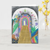 Carte de voeux - Design spirituel (Fleur jaune)