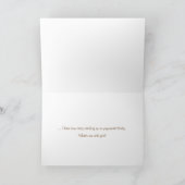 carte de vœux "désolé de n'avoir pas écrit" (Intérieur)