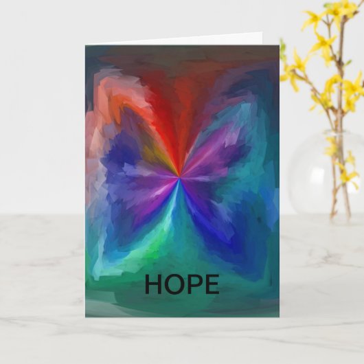 Carte de voeux d'espoir/Heures difficiles (Fleur jaune)