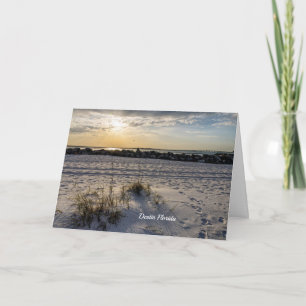 Carte de voeux Destin Beach Florida Jetty Sunset