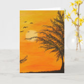 Carte de voeux d'été (Fleur jaune)
