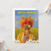 Carte de vœux d'été danoise super cool ! (Devant/Arrière en situation)