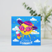 Carte de vœux d'été ensoleillée (Debout devant)