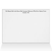 Carte de voeux d'été Maroon Bells Colorado (Intérieur Horizontal (haut))