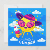 Carte de voeux d'été Sunshine (Devant)