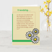 carte de voeux dévotionnelle d'amitié (Fleur jaune)