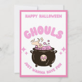 Carte de vœux d'Halloween, Création adorable d'Hal (Devant)