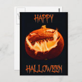 Carte de vœux d'Halloween effrayante (Devant / Derrière)