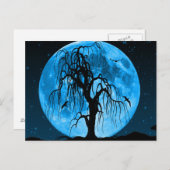 Carte de vœux d'Halloween effrayante (Devant / Derrière)