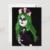 Carte de vœux d'Halloween effrayante (Devant / Derrière)