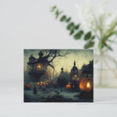 Carte de vœux d'Halloween effrayante (Debout devant)