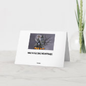 carte de vœux d'Halloween effrayante (Dos)