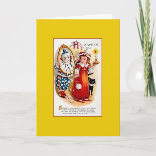 Carte de voeux d'Halloween victorienne (Devant)