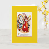 Carte de voeux d'Halloween victorienne (Fleur jaune)