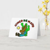 Carte de voeux d'histoire de Cinco De Mayo (Fleur jaune)