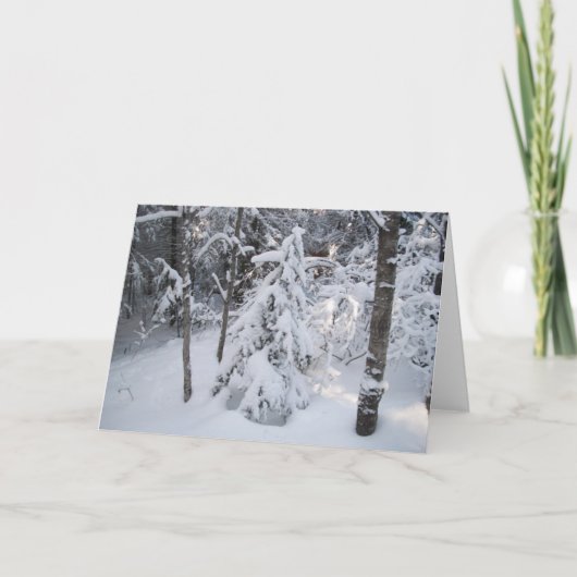 Carte de voeux d'hiver (Devant)
