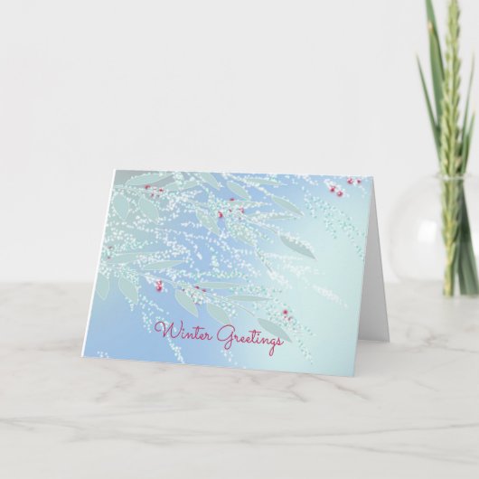 Carte de voeux d'hiver (Devant)