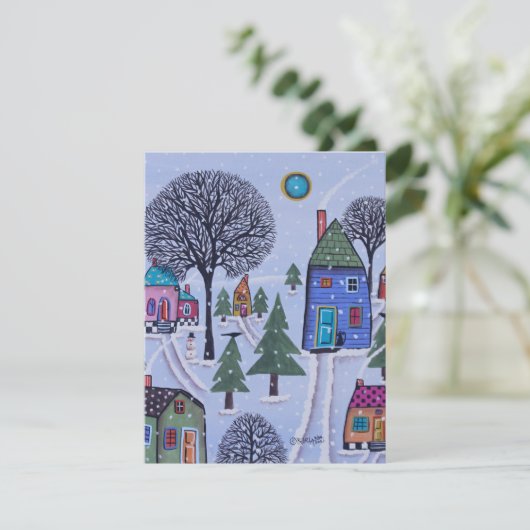 Carte de voeux d'hiver (Debout devant)