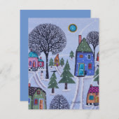 Carte de voeux d'hiver (Devant / Derrière)