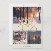 Carte de vœux d'hiver 2026 Bonne Année (Devant)