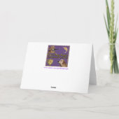 Carte de vœux d'hiver chaud Golden Retriever (Dos)