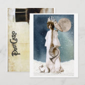 Carte de voeux d'hiver de Sainte-Lucie (Devant / Derrière)