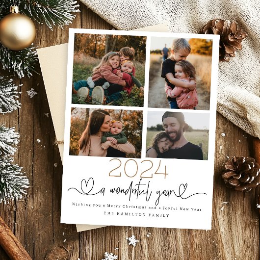 Carte de vœux d'hiver Joyeuses Fêtes