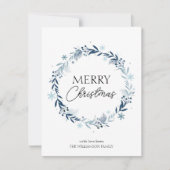 Carte de voeux d'hiver Joyeux Noël (Devant)