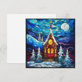 Carte de vœux d'hiver pour église (Devant / Derrière)