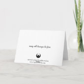 Carte de voeux d'homme de méditation - 5x7 (Dos)