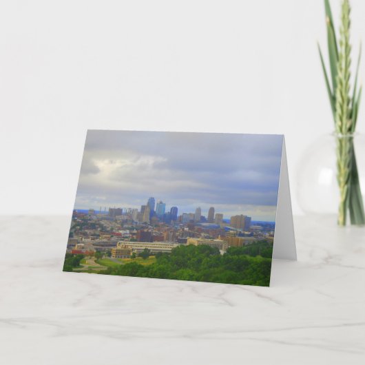 Carte de voeux d'horizon de Kansas City (Devant)