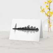 Carte de voeux d'horizon de St Louis (b/w) (Fleur jaune)