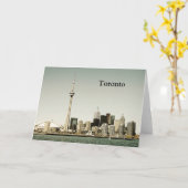 Carte de voeux d'horizon de Toronto (Fleur jaune)
