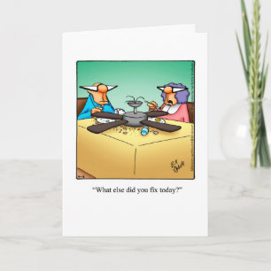 Carte de voeux d'Humour anniversaire "Spectickles"