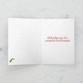 Carte de voeux d'humour de Noël d'éternuement de (Intérieur)