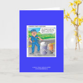 Carte de voeux d'Humour de police et de batterie (Fleur jaune)