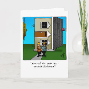 Carte de voeux d'Humour drôle Architect