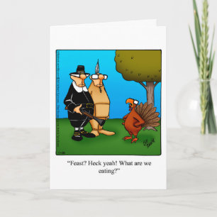 Carte de voeux d'Humour Thanksgiving personnalisab