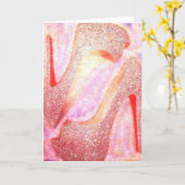 Carte de voeux Diamond Heels (Fleur jaune)