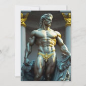 Carte de vœux Dieu grec (Devant)