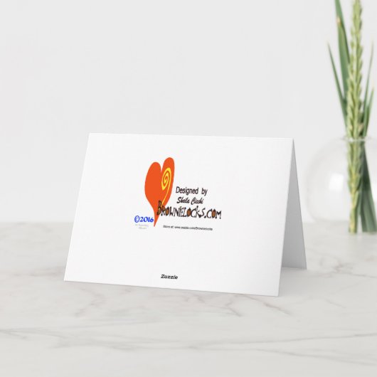 Carte de voeux différente d'amour de fréquences (Dos)