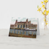 Carte de voeux d'île d'Ellis (Fleur jaune)