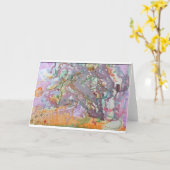 Carte de voeux d'illustration (Fleur jaune)