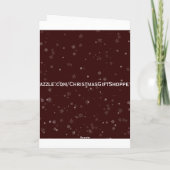 Carte de voeux d'image vintage du Père Noël (Dos)