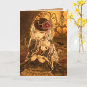 Carte de voeux d'imaginaire de Steampunk (Fleur jaune)